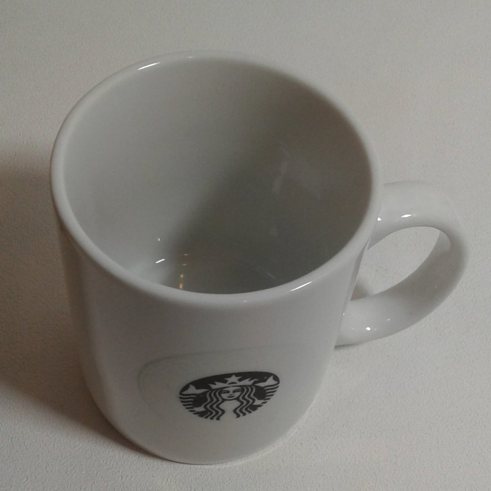 Faded Starbucks smaller coffee mug Early fairly plain maybe late 1990's 1 lb